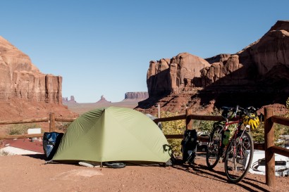 Camping with a view. Goulding's Campsite, Monument Valley, UT, USA